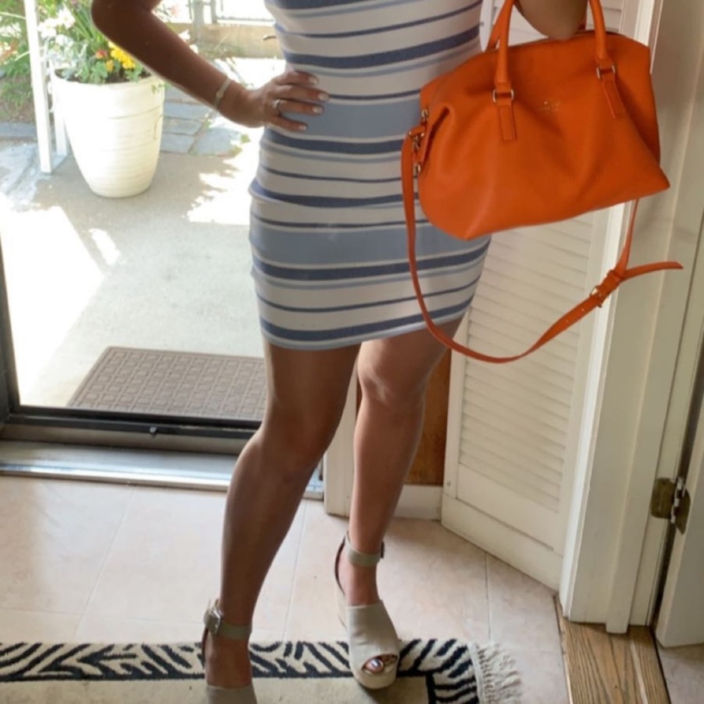 Kate spade leather orange crossbody purse - Picture 8 of 11